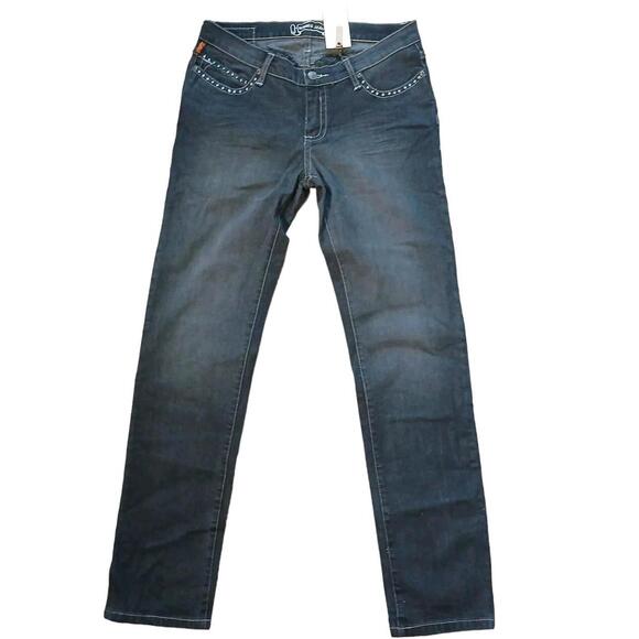 Robin's Jean Denim - ROBIN'S JEAN 32"x32" Blak Garbot Women's Angel Wings NWT